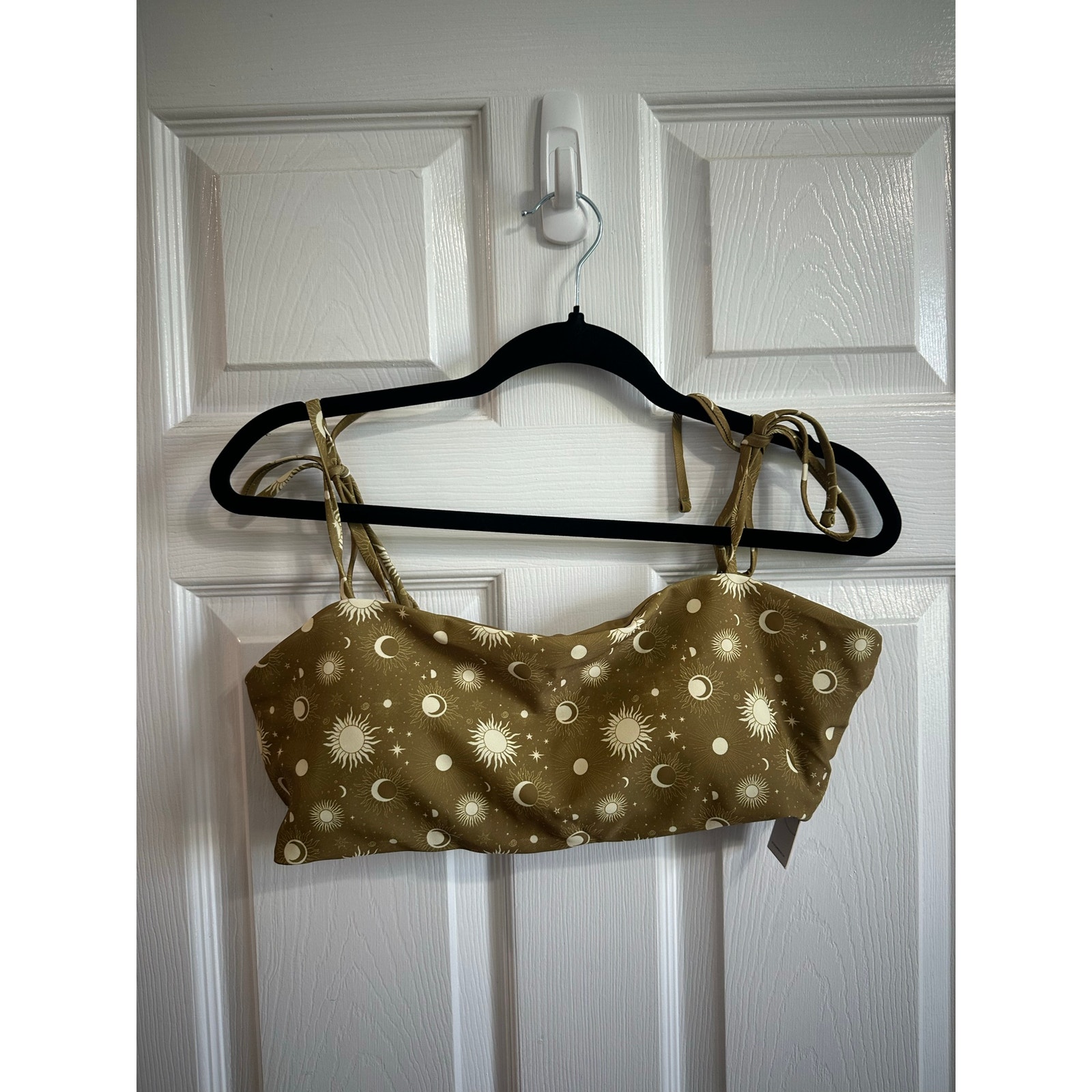 Geode Swimwear Nwt Celeste Bikini Top Celestial Print Bandeau Bikini Top Xxl — image 3 of 8